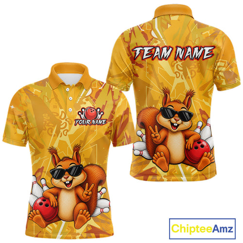 Funny Squirrel Custom Bowling Jersey Bowling Team Shirts Bowling League