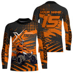 Custom Orange Off-Road Quad Bike Shirt Extreme ATV Motocross Shirts +