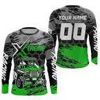 Custom Green UTV Off-Road UTV Motocross Racing Shirt Side by Side UTV Off-Road Shirts +