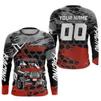 Custom Red UTV Off-Road UTV Motocross Racing Shirt Side by Side UTV Off-Road Shirts +