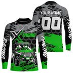Custom Green UTV Off-Road UTV Motocross Racing Shirt Side by Side UTV Off-Road Shirts +