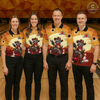 Custom Cowboy Raccoon Bowling Shirts Bowling Team Jerseys Bowling for Bowlers