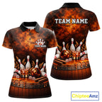 Custom Bourbon Bowling Shirts Funny Bowling Team Jersey Bowling Polo & 1/4 Zip