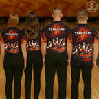 Custom Bourbon Bowling Shirts Funny Bowling Team Jersey Bowling Polo & 1/4 Zip