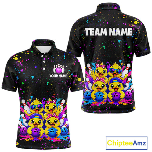 Custom Colorful Funny Duck Bowling Jersey Bowling League Bowling Team Shirts