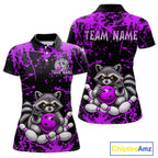 Funny Raccoon Bowling Shirt, Personalized Raccoon Bowling Team Jersey, Bowling League