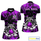 Funny Raccoon Bowling Shirt, Personalized Raccoon Bowling Team Jersey, Bowling League