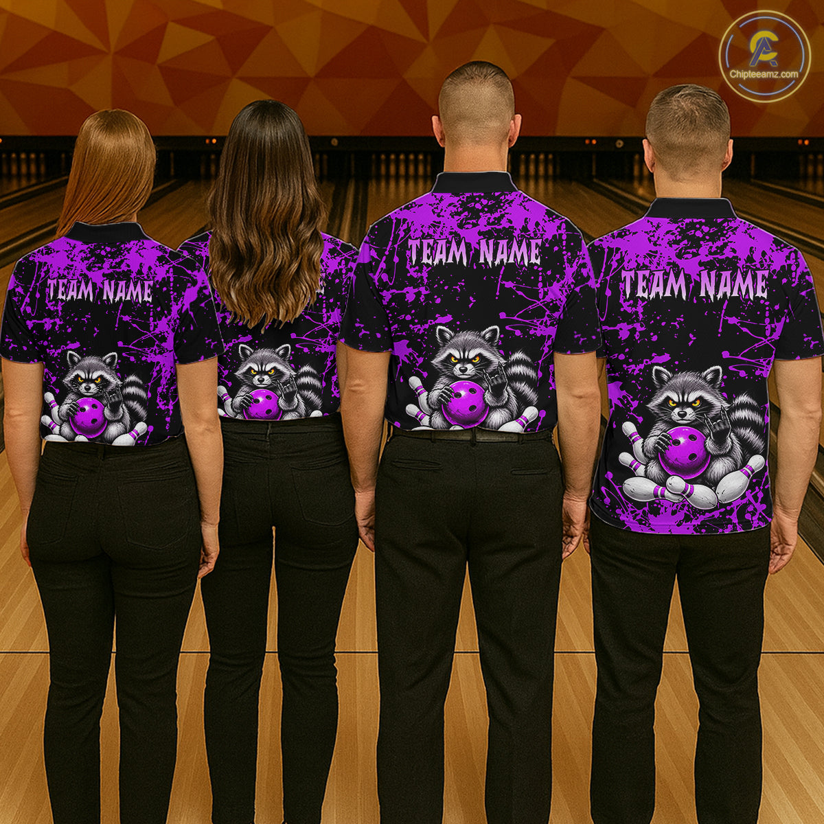 Funny Raccoon Bowling Shirt, Personalized Raccoon Bowling Team Jersey, Bowling League