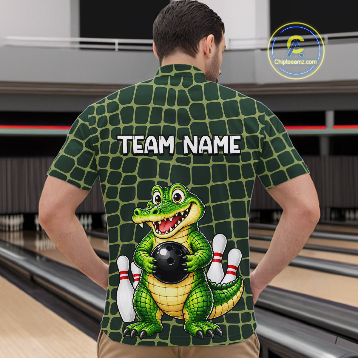 Custom Funny Alligator Bowling Team Shirts Bowling Jersey Bowling Outfit Shirts