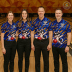Custom Husky Dog Bowling Jersey Bowling Uniform Polo & 1/4 Zip Bowling Team Shirts