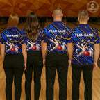 Custom Husky Dog Bowling Jersey Bowling Uniform Polo & 1/4 Zip Bowling Team Shirts