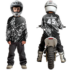 Custom Black Motocross Jersey Racing Motocycle Shirts +