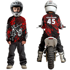 Custom Red Motocross Jersey Racing Motocycle Shirts +