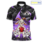 Custom Purple Funny Goat Bowling Team Shirts Bowling Jerseys Bowling League with Team