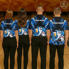 Custom Funny Beer Shark Bowling Shirts, Bowling Team Jersey Bowling Tournament