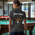 Custom Black Cobra Snake 8 Ball Billiard Shirt Billiard Team Jersey Billiard League