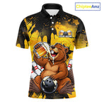 Custom Funny Beer Beaver Bowling Team Jersey Bowling Shirts Bowling Tournament