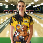 Custom Funny Beer Beaver Bowling Team Jersey Bowling Shirts Bowling Tournament