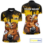 Custom Funny Beer Beaver Bowling Team Jersey Bowling Shirts Bowling Tournament