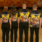 Custom Funny Beer Beaver Bowling Team Jersey Bowling Shirts Bowling Tournament