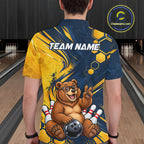 Custom Funny Cool Bear Bowling Team Jersey Bowling Shirts Bowling Tournament