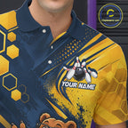 Custom Funny Cool Bear Bowling Team Jersey Bowling Shirts Bowling Tournament