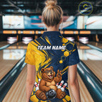 Custom Funny Cool Bear Bowling Team Jersey Bowling Shirts Bowling Tournament
