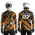 Custom Orange Motocross Jersey Racing MX Dirt Bike Shirts +