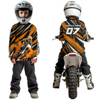 Custom Orange Motocross Jersey Racing MX Dirt Bike Shirts +