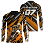 Custom Orange Motocross Jersey Racing MX Dirt Bike Shirts +
