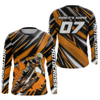 Custom Orange Motocross Jersey Racing MX Dirt Bike Shirts +