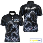 Custom Smoke Grim Reaper Bowling Team Jersey Bowling Shirts Bowling Bowler League