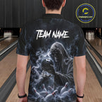 Custom Smoke Grim Reaper Bowling Team Jersey Bowling Shirts Bowling Bowler League