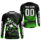 Custom Green Motocross Jersey Racing MX Dirt Bike Shirts +