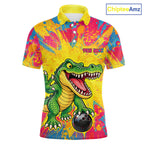 Custom Graffiti Alligator Bowling Jersey Bowling Shirts for Team Bowling League