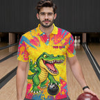 Custom Graffiti Alligator Bowling Jersey Bowling Shirts for Team Bowling League
