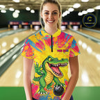 Custom Graffiti Alligator Bowling Jersey Bowling Shirts for Team Bowling League