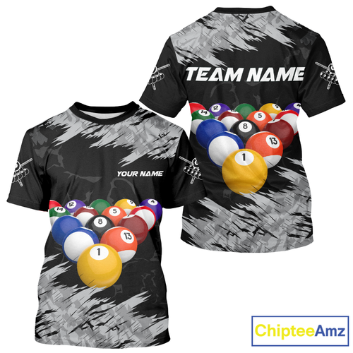 Personalized Billiard Shirt Billiard Jersey Billiard Gifts Team 8 Ball Pool Billiard