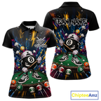 Custom Funny 8 Ball Pool Shirts Billiard Shirt Billiard Team Jersey Billiard League