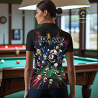Custom Funny 8 Ball Pool Shirts Billiard Shirt Billiard Team Jersey Billiard League