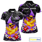Custom Purple Funny Duck Bowling Team Shirts Bowling Uniform Bowling Tournament