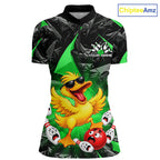 Custom Green Funny Duck Bowling Team Shirts Bowling Uniform Bowling Tournament