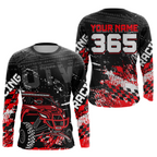 Custom Red UTV Off-Road Shirts UTV Motocross Racing Shirt +
