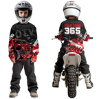 Custom Red UTV Off-Road Shirts UTV Motocross Racing Shirt +