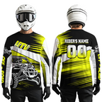 Personalized Yellow UTV Off-Road Shirts UTV Motocross Racing Shirt +