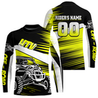 Personalized Yellow UTV Off-Road Shirts UTV Motocross Racing Shirt +