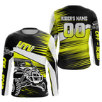 Personalized Yellow UTV Off-Road Shirts UTV Motocross Racing Shirt +