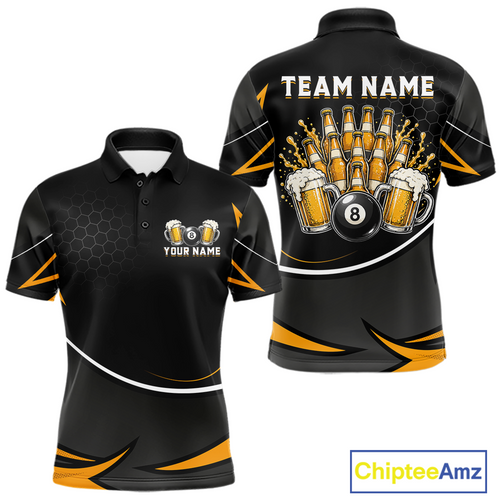 Custom Beer 8 Ball Billiard Shirt Billiard Team Jersey Billiard League Billiard Uniform