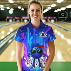 Funny Bowling Pins Ball Custom Bowling Team Shirts for Bowler Bowling Jerseys