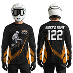 Personalized ATV Motocross Jersey For Adult & + Orange Quad Bike Shirt Off-Road ATV MX Racing